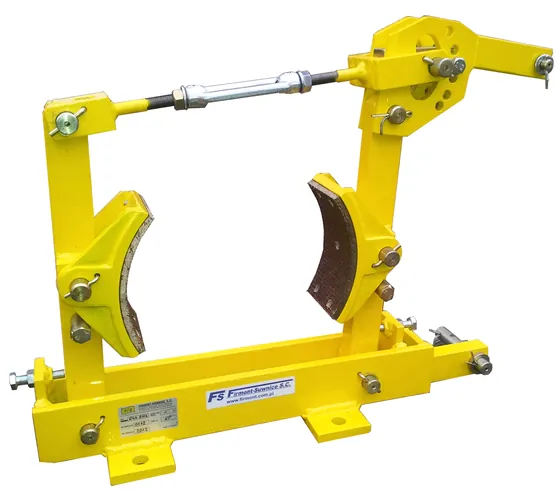 Żółty hamulec szczękowy elektrohydrauliczny 044AHh